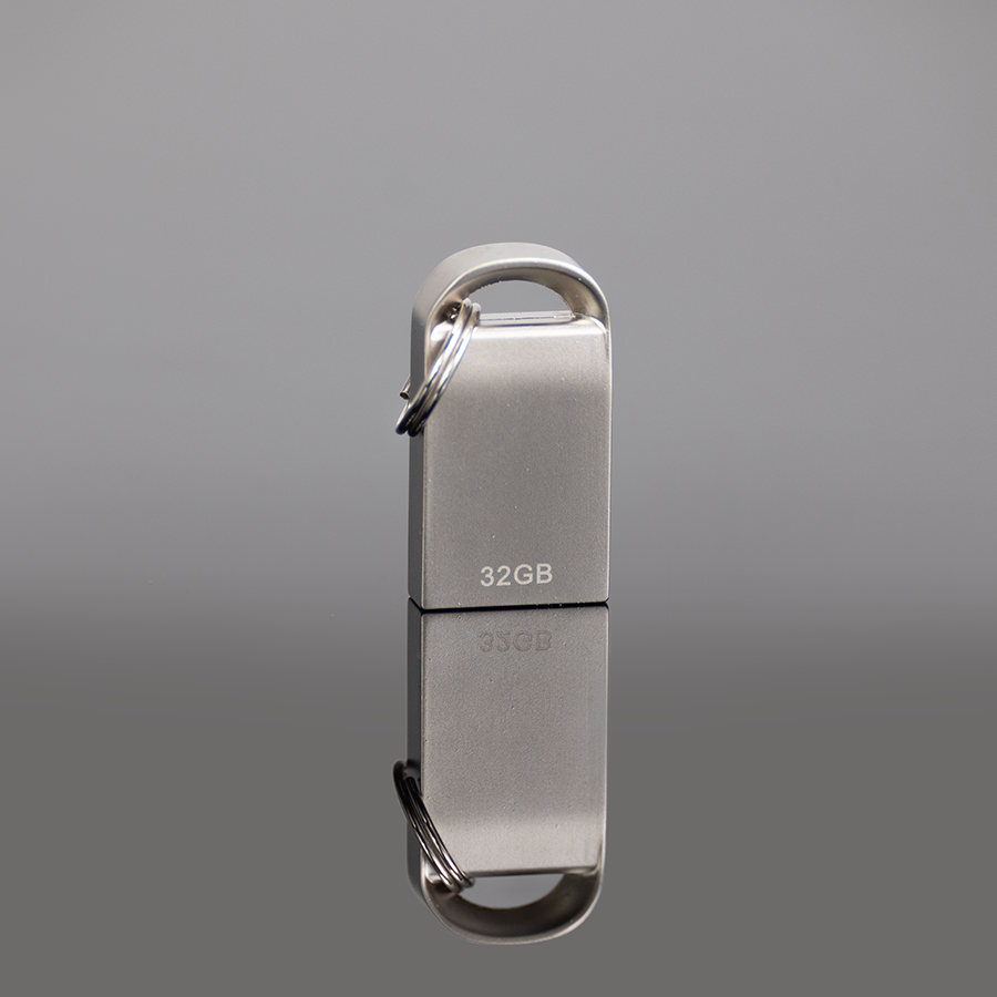 USB 2.0 Mini-Pendrive "Lock" de Acero inoxidable 32GB