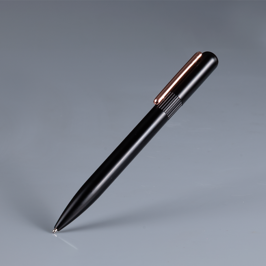 Bolígrafo "BARRICK" con clip encobrizado.