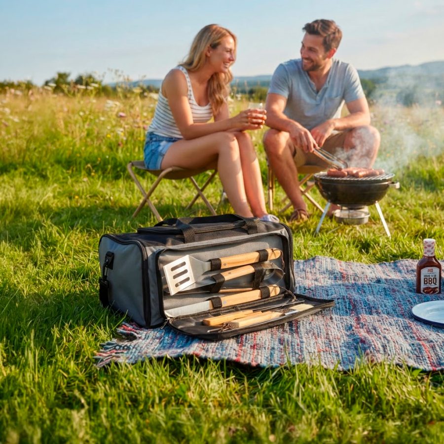 Set Bolso - Cooler - Parrilla - Herram.