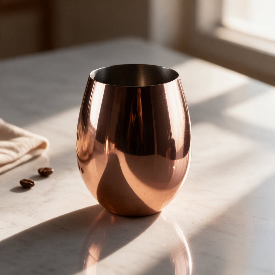 Vaso encobrizado para vino "EGG" 570cc